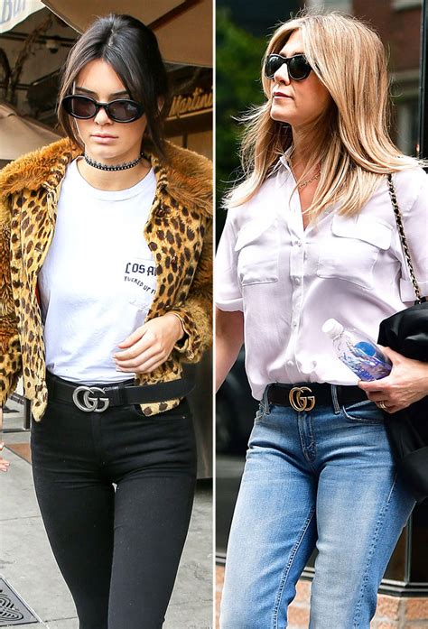 celebs pics with gucci belt|Celebrities Wearing Gucci Belt: A Fashion Statement.